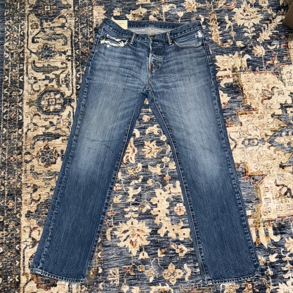 Abercrombie & Fitch the A&F Classic straight denim jean men 32x32 100% cotton - Picture 1 of 14